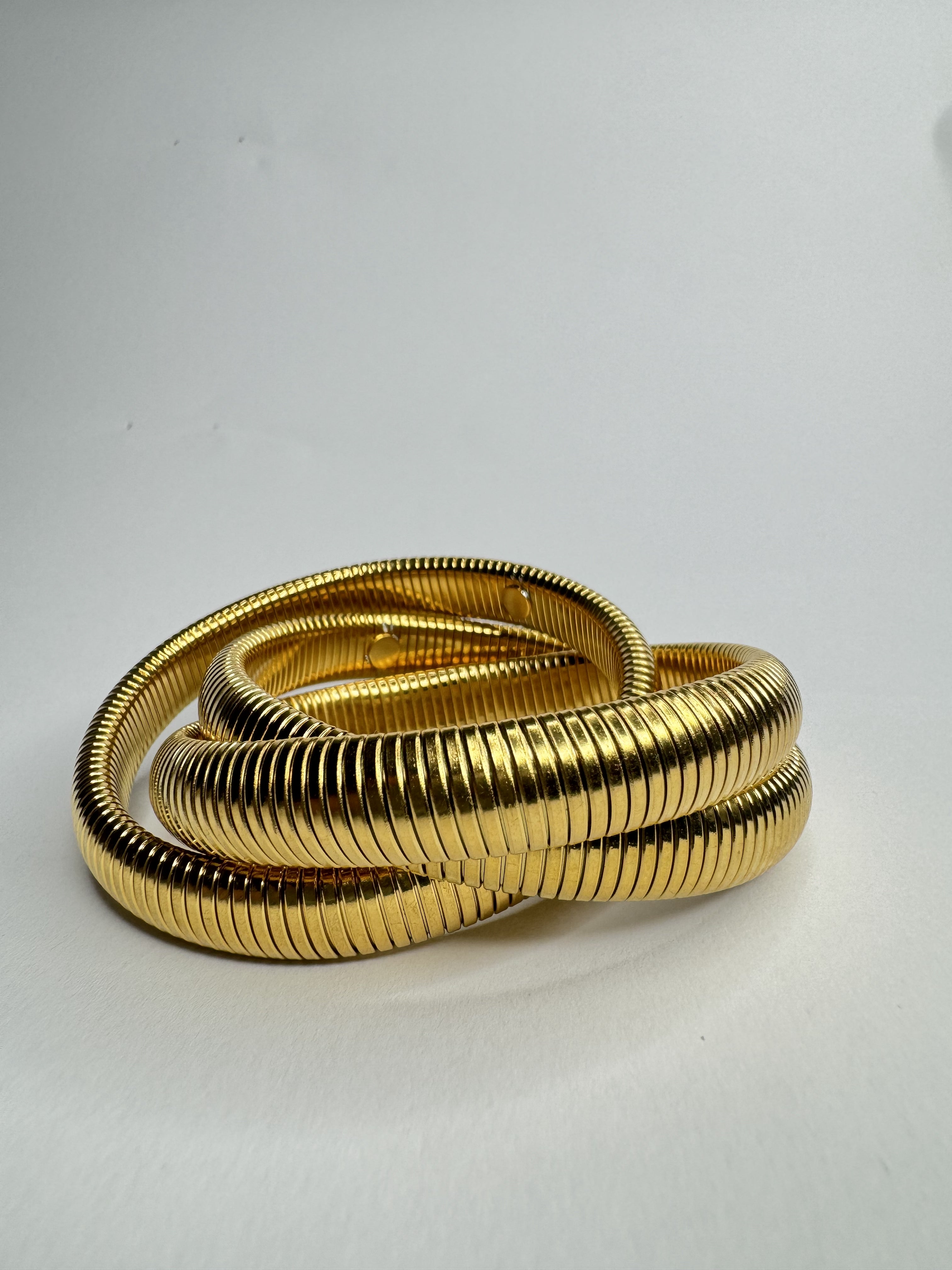 Anlaufgeschütztes Spiral-Wickelarmband